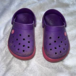 Crocs Girl size 2 purple
